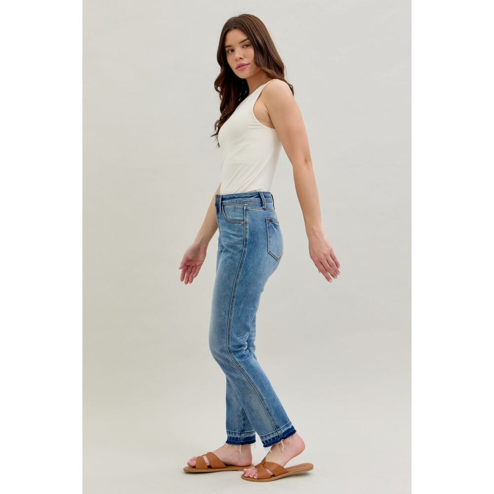 Classic High-Rise Straight Leg Jeans - Light Blue - Picture 5 of 13